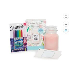 Yankee Candle x Sharpie DIY Gift Set: Pink Sands Scented Candle 22oz